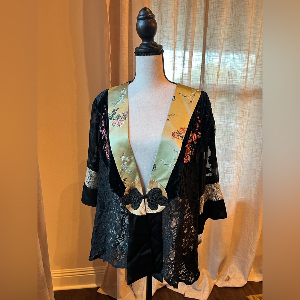 Vintage Kimono Spencer Alexis Asian Silk Size Large
